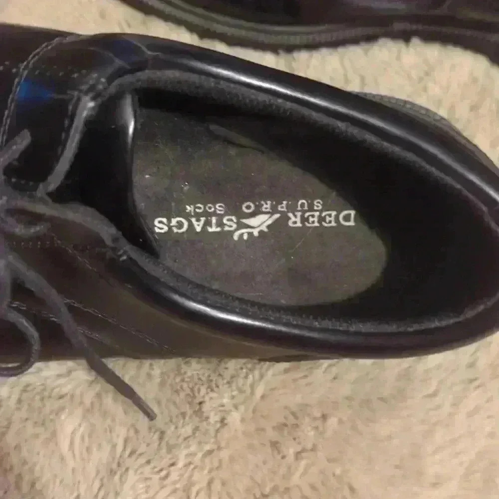 Deer stags Times Comfort Oxford, black dress shoes size 14w - Picture 8 of 9